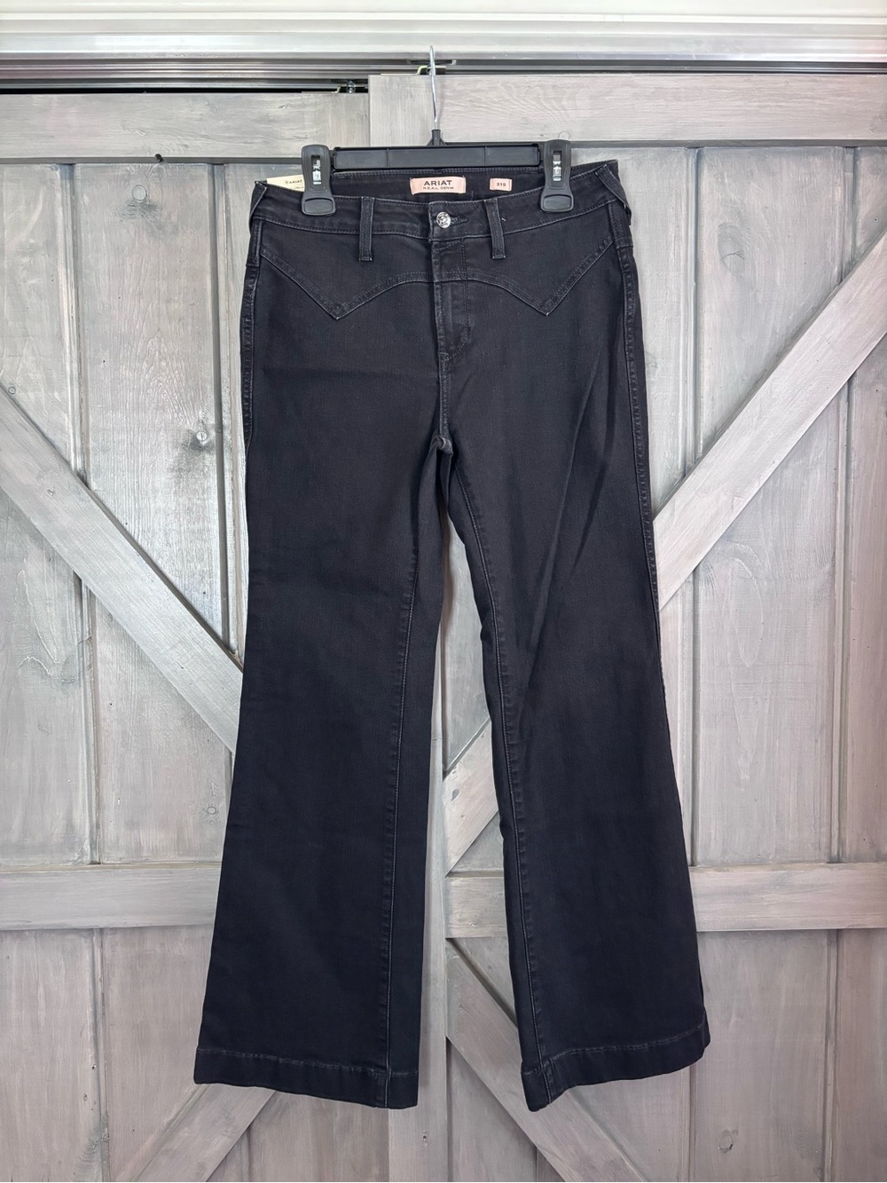 ARIAT HIGH RISE Slim Boot DIXIE JEANS black NWT Size 31 S - Picture 2 of 12
